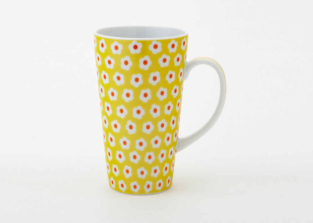 Yellow Daisy Latte Mug