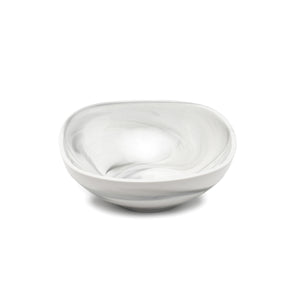 10" SQUARE BOWL from the Marble Collection, (grey with white marble combination)
