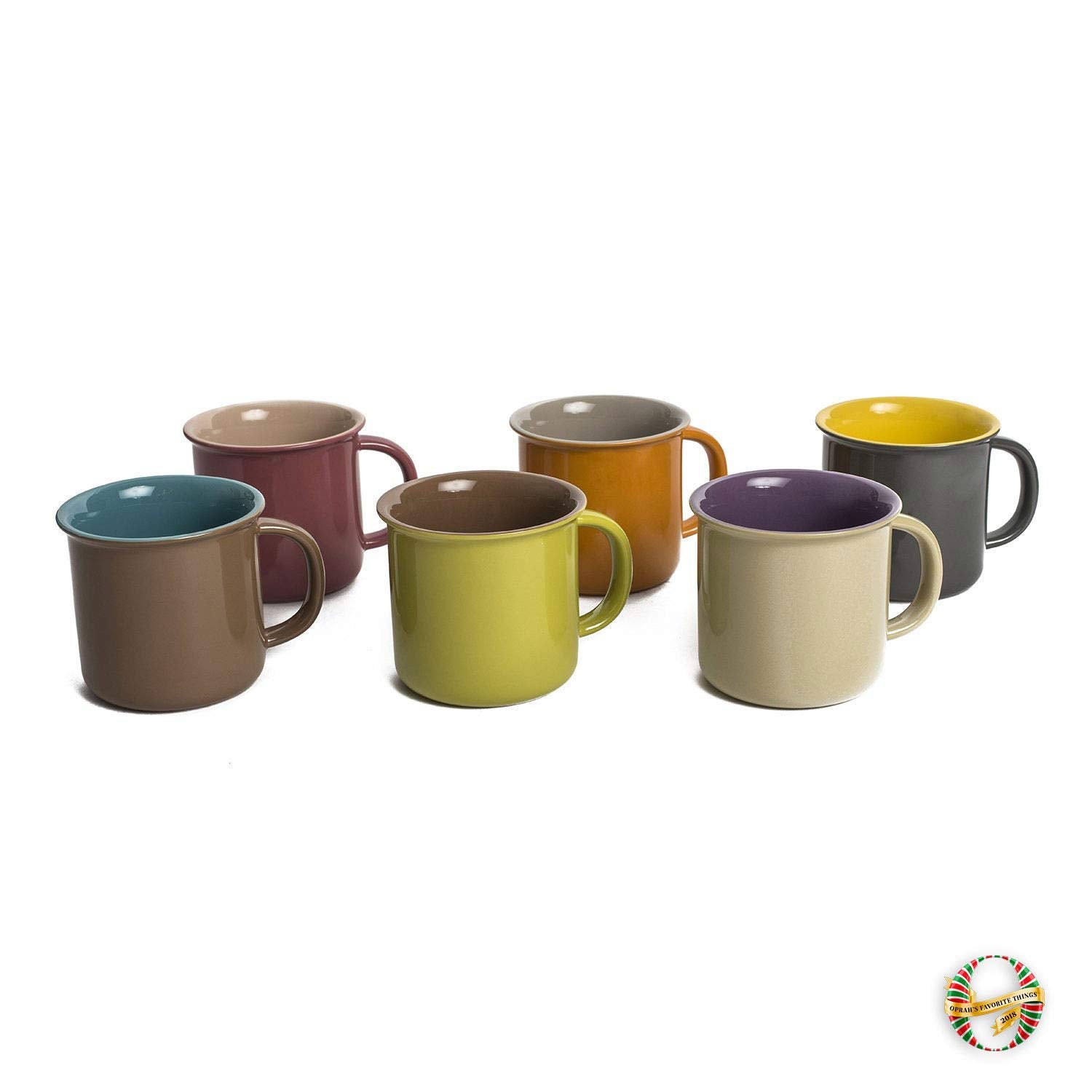 Fbz Home 7 Piece Cup Hanger and Colorful Mug Set❤️Taktik Vogel