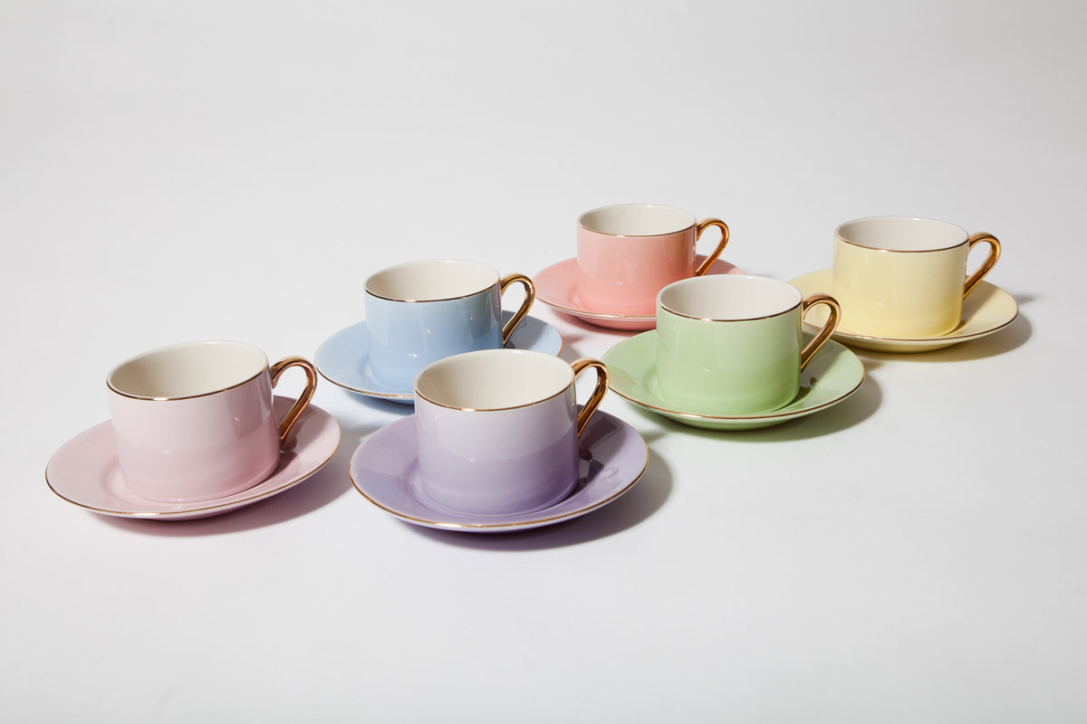 7.0oz Cup & Saucer (Set of 6) – Yedi Houseware