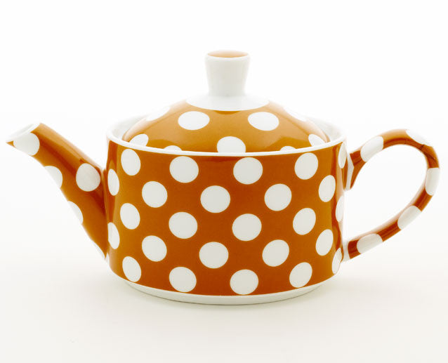 Small Pumkin Orange Teapot