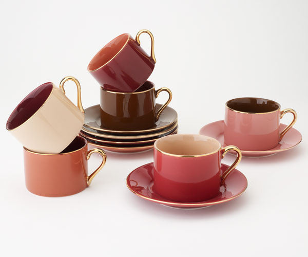 7.0 OZ. Cup and Saucer (set of 6)