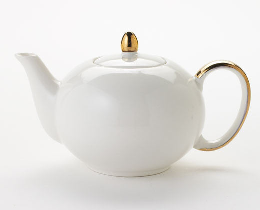 Solid Cream Teapot
